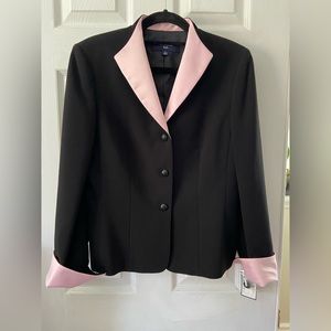Brand new jacket black and light pink for work
